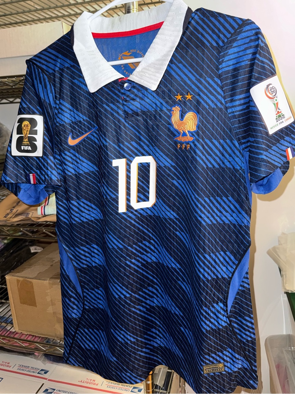 Nike France 2026 Mbappe #10 Men’s Home Soccer Jersey 🆕 - Picture 7 of 8